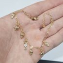 Pulseira Folheada Ouro Com Pingentes Do Mar