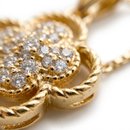 Conjunto Corrente Brincos Trevo Zircônias Folheado 18k
