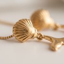 Conjunto Corrente Brincos Rabo Baleia Banho Ouro 18k