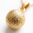 Conjunto Colar Brincos Bola Pequena Banhado Ouro 18k
