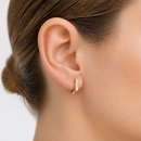 Brinco Argola Estrela com Zircônias Banho de Ouro 18k