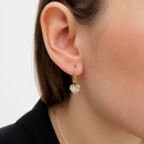 Brinco Grancho Coração Zircônia Folheado 18k