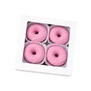 Caixa com 4 Mini Cake Donuts Listrados 