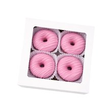 Caixa com 4 Mini Cake Donuts Listrados 