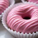 Caixa com 4 Mini Cake Donuts Listrados 