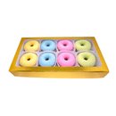 Caixa com 8 Mini Cake Donuts Candy Colors