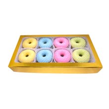 Caixa com 8 Mini Cake Donuts Candy Colors