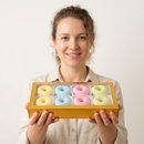 Caixa com 8 Mini Cake Donuts Candy Colors