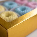 Caixa com 8 Mini Cake Donuts Candy Colors