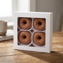 Caixa com 4 Mini Cake Donuts Coberto Chocolate