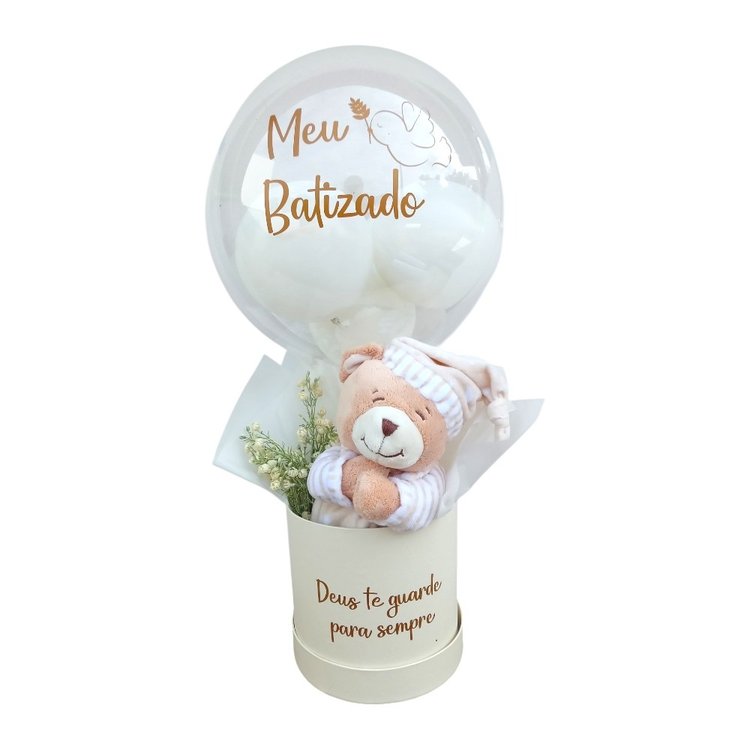 Box Luxo Meu Batizado - Urso Buba que Reza