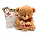 Urso Namorados Com Box De Chocolates