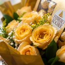 Buquê 8 Rosas Champagne