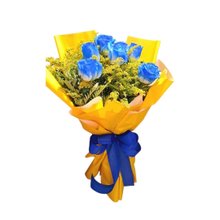 Buquê Rosas Azul