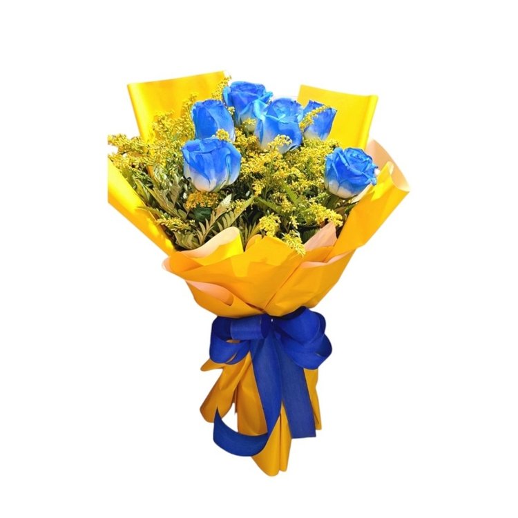 Buquê Rosas Azul