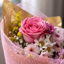 Mini Buquê de Flores Rosa