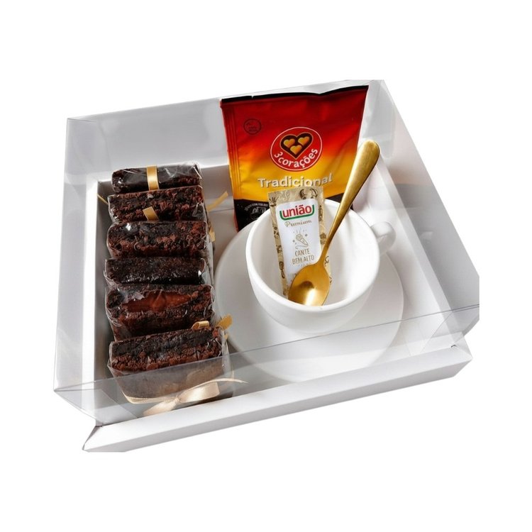 Caixa Especial de Brownie, Xícara e Drip Coffee