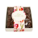 Caixa de Brownie Escrito Com Amor