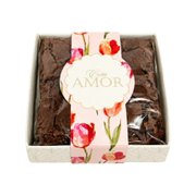 Caixa de Brownie Escrito Com Amor