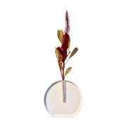 Vaso de Acrílico com Mini Buquê de Flores Secas P
