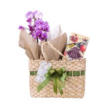 Cesta Orquídea e Sabonete Líquido