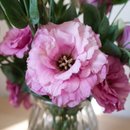 Arranjo Floral em Vaso de Vidro