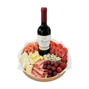 Cesta de Frios e Vinho Merlot