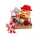 Cesta Urso Fofinho com Saborosos Chocolates 