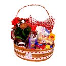  Cesta Especial Com Amor Com Flor Natural