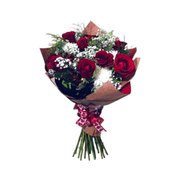 Buquê de Rosas Vermelhas com Margarida