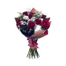 Buquê de Rosas Vermelhas com Margarida 