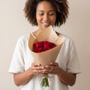 Ramalhete 7 Rosas no Papel Pardo