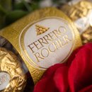 Buquê No Mini Vinho Santa Loreto Com Ferrero Rocher