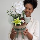 Box Orquídea Branca e Vinho