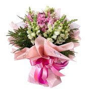 Buquê 6 Rosas Rosas Encanto Rosé