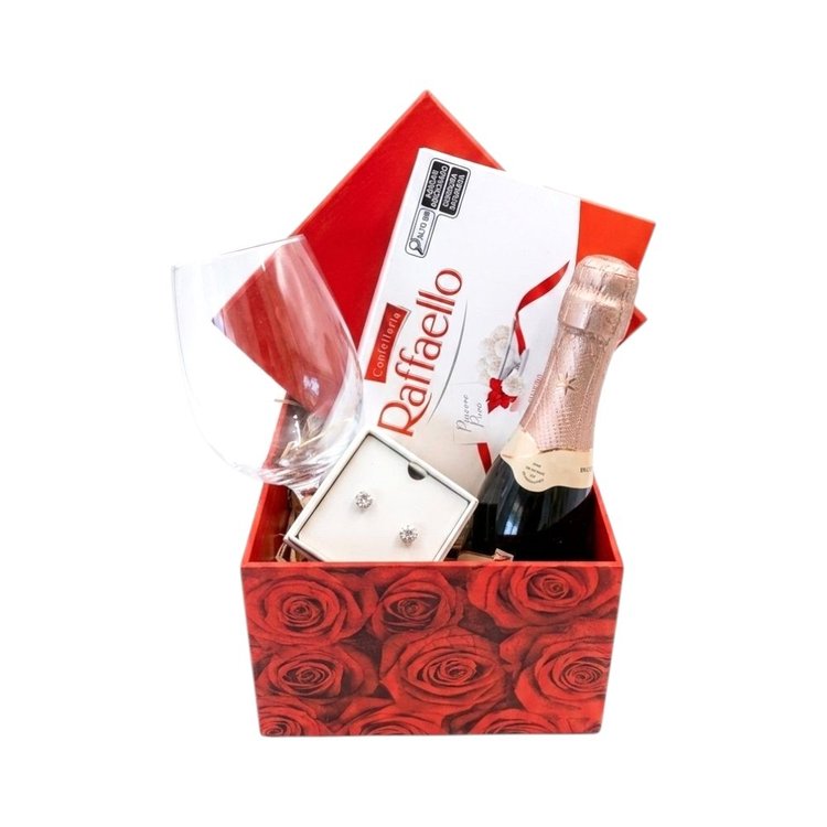 Box Passione com Chandon e Bombom Rafaello