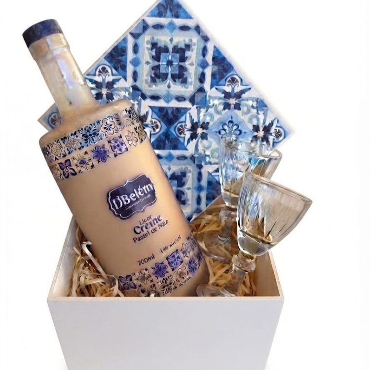 Box Lisboa Dia Dos Pais Com Licor Português de Belém