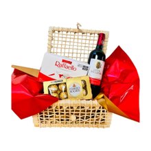 Cesta de Vinho com Chocolate Select