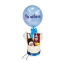 Presente Parabéns com Balão, Bebida e Petisco 