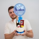 Presente Parabéns com Balão Bebida e Petisco 