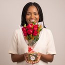 Buquê Rosas Vermelhas com Ferrero Rocher 