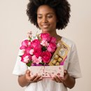 Arranjo Rosas com Ferrero
