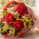 Buquê de 3 Rosas Vermelhas Nacionais  