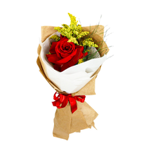 Buquê de Uma Rosa Vermelha Nacional  