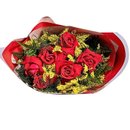 Buquê com 6 Rosas Vermelhas Nacionais  