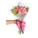 Buquê de 12 Rosas Cor de Rosas
