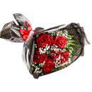 Buquê Black de 6 Rosas Vermelhas 