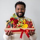 Cesta de Frutas e Flores