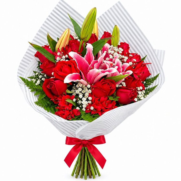 Valentina Lírios e Rosas Vermelhas