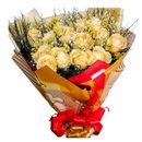 Buquê de Rosas Champanhe Luz